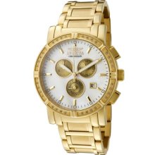 Invicta Watch Invicta Specialty Men's Quartz Watch With Mother Of Pearl Dial Chronograph Display And Gold Stainless Steel Bracelet 4743