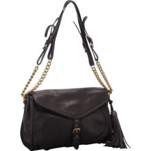 Isabella Fiore Heritage Buckle Detail Crossbody Black - Isabella Fiore Designer Handbags