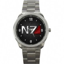 Item Effect N7 Mass Logo Custom Sport Metal Wrist Watch Stainless Steel