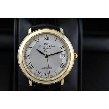 Iwc Romain 3209 18k Yellow Gold Automatic With Original Boxes And Papers, Mint