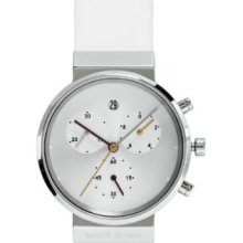 Jacob Jensen 616 Ladies Chronograph White Watch