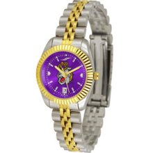 James Madison Dukes JMU Womens Anochrome Gold Watch