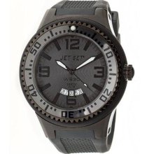 Jet Set Mens Wb30 Plastic Watch - Black Rubber Strap - Black Dial - JETJ5444B-060