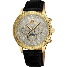 Joshua & Sons Js-41-yg Sparkling Mechanical Multi-function Mens Watch