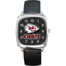 Kansas City Chiefs Square Metal Watch 08