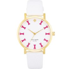 kate spade new york 'metro grand' bow dial watch, 38mm