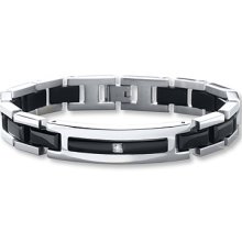 Kay Jewelers Men's Diamond Bracelet Diamond Accent Stainless Steel- Men's Jewelry