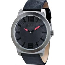 Kenneth Cole Reaction 2-Hand Leather Strap Men's watch #RK1283