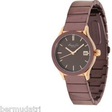 Kenneth Cole York Kc4839 Ion-plated Women's Brown Watch