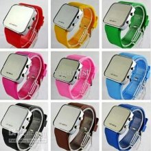 Korean Style Mixed Color Led Digital Mirror Watch Watches Fashion Wo