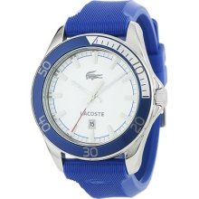 Lacoste Men's Sport Navigator Blue Band White Dial Analog Watch 2010551