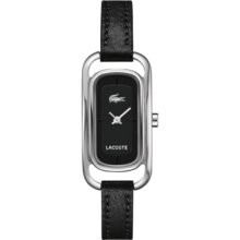 Lacoste Watch, Womens Sienna Black Leather Strap 20mm 2000720