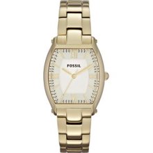 Ladies Fossil Wallace Gold Tone Stainless Steel Watch