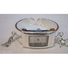 Ladies Geneva Bracelet Watch, Star & Boot Charm