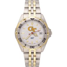 Ladies Georgia Tech All-Star Stainless Steel Band Watch