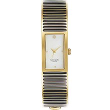 Ladies' Gold-Tone & Black Bracelet Quartz Watch