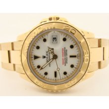 Ladies Rolex Oyster Perpetual 18k Yacht Master Watch