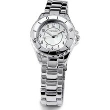 Ladies Silver Tone Band Dial Sport Style Bracelet Watch ...