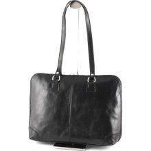 Leather Ladies Handbag Comacchio Black