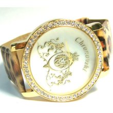 Leopard Strap Ladies Iced Out Cool Bling Watches Ftgl