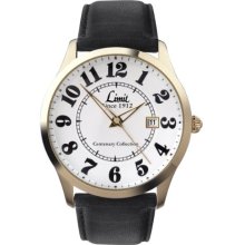 Limit Men's Quartz Watch With White Dial Analogue Display And Black Strap 5882.25