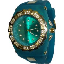 Limited Edition Teal & Gold Sporty Watch