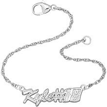 LogoArt Kyle Busch Sterling Silver Signature Bracelet