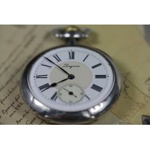 Longines 1912 Sterling Silver 5 Grand Prix Pocket Watch