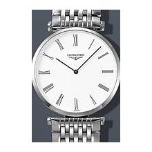 Longines La Grande Classique Roman 33mm Watch - White Dial, Stainless Steel Bracelet L47094116 Sale Authentic