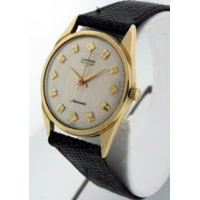 Longines Vintage 18k Yellow Gold Automatic 34mm Men's Watch.