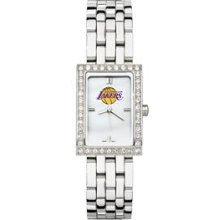 LOS ANGELES LAKERS LADIES ALLURE WATCH STAINLESS BRACELET