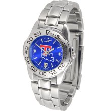 Louisiana Tech Bulldogs Sport Steel Band AnoChrome-Ladies Watch