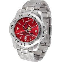 Louisville Cardinals Sport Steel Band AnoChrome-Men's Watch