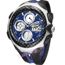 Luxury 5 Color Militay Led Analong Digtial Rubber Quartz Wirst Man's Sport Watch