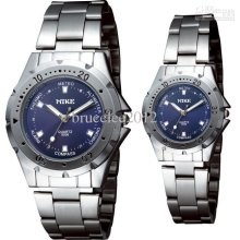 Luxury Womens Watch Women Blue Dial Stainless Mens Quartz Sport Unis