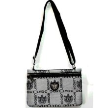 Lydc Fold Over Jacquard Cross Body Bag (l10607 Gr)