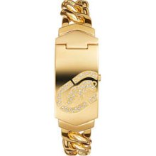 Marc Ecko Midsize E11502M1 Gold ID Bracelet Style Watch