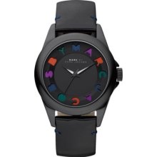 Marc Jacobs Analog Black Leather Womens Watch Mbm1191