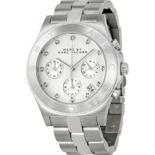 Marc Jacobs Blade White Dial Stainless Steel Unisex Watch Mbm3100