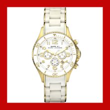 Marc Jacobs Lady Women 40mm Case Rock Chronograph Watch Mbm2546 $300 Sale