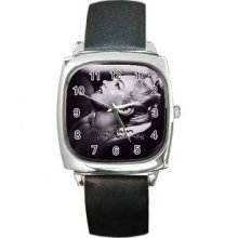 Marilyn Monroe Vol 1 Unisex Silver-Tone Square Metal Watch 12