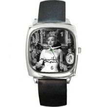 Marilyn Monroe Vol 2 Unisex Silver-Tone Square Metal Watch 08