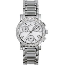 Marine Star Diamond Watches - Bulova Ladies Diamond Chronograph Marine Star Watch model 96R19