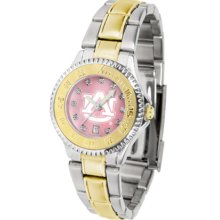 Massachusetts Minutemen Competitor Ladies Watch with Mother of Pearl Dial and Two-Tone Band