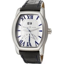 Maurice Lacroix Men's Masterpiece Jours Retrograde Automatic Blue Croc