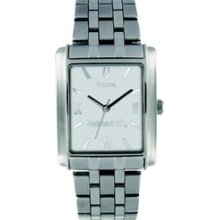 MBA01 -- Stainless Steel Tank Style Medallion Watch by Bulova by Bulova