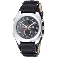 Mc Unisex Watch Digital / Analogue Leather Strap 26187