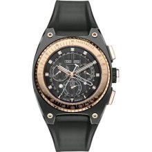 Men ESQ 7301322 Fusion Fusion Retrograde Chronograph Black Dial S ...