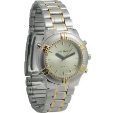 Mens Bi-Color Talking Watch