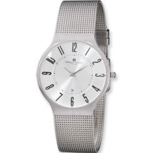 Men's Charles Hubert Stainless Steel Silver Dial Milanese Band Watch